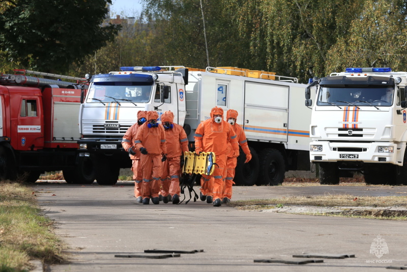 Силы и средства гражданской обороны отрабатывают действия на практике