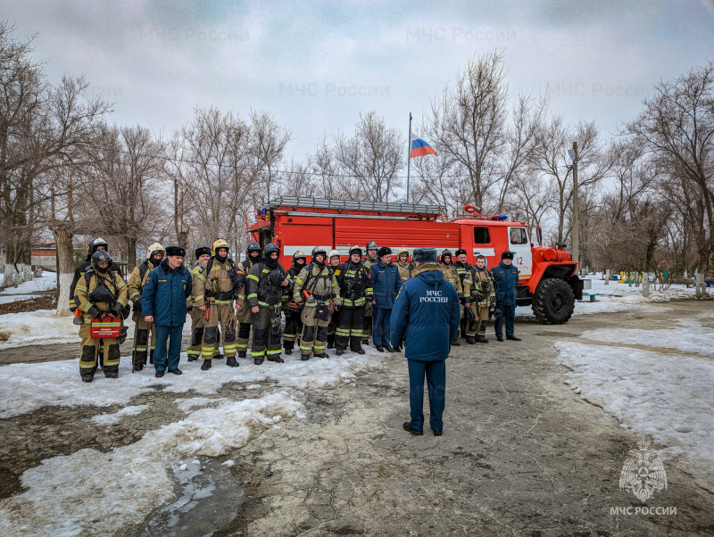 Пожарно-тактические учения МЧС России в школах Волгоградской области