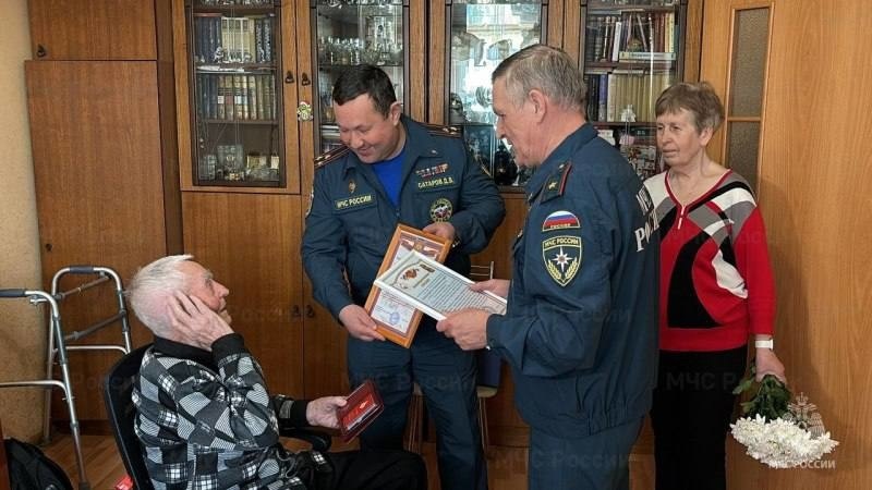 Ветеран пожарной охраны Алексеев Василий Николаевич отметил 100-летний юбилей