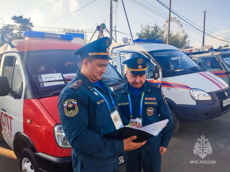 Сотрудники МЧС России обеспечили безопасность проведения международных соревнований «Дети Азии»